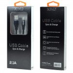 Wholesale IP Lighting 2.1A Strong Nylon Braided USB Cable 3FT (Black)